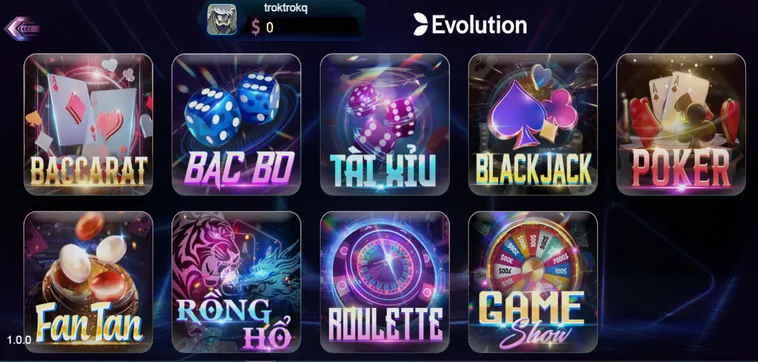 Evolution Live Tại 789Club Thiên Đường Casino Thượng Lưu Với Tỷ Lệ Thưởng Khủng