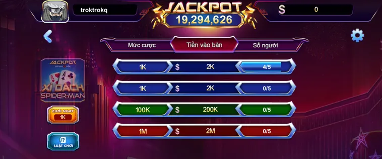 Xì Dách Spidermen Tại 789Club Hướng Dẫn Kỹ Thuật Rút Bài Và Kích Hoạt Hũ Khủng
